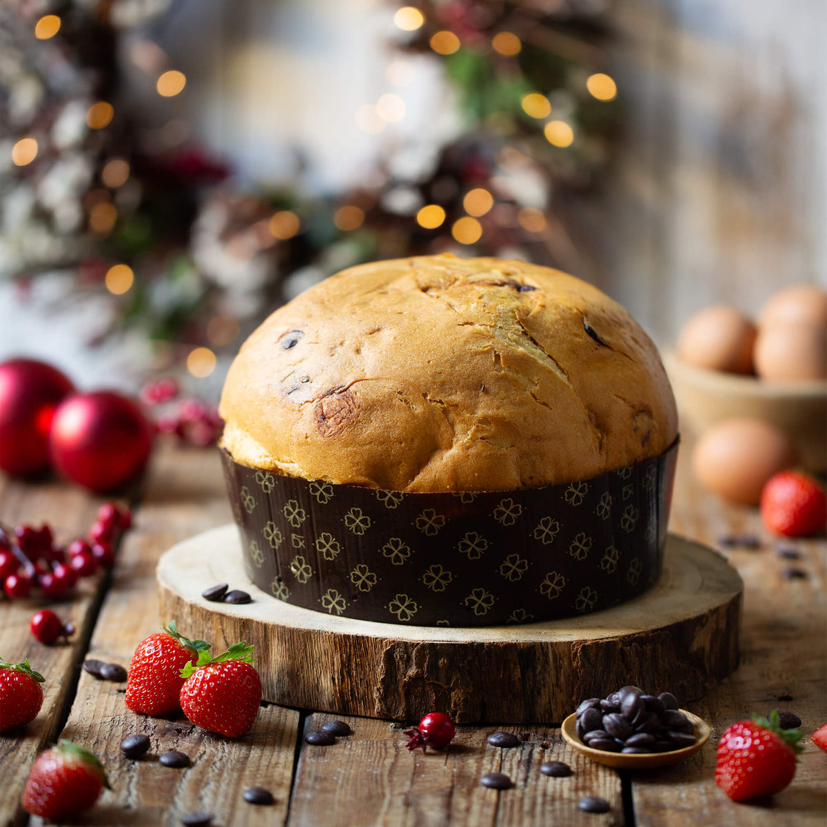 Panettone Fragole e Cioccolato